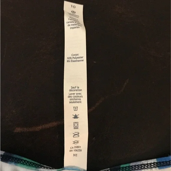 Lululemon Cool Racerback Seven Wonders Multi Tank - Size 10 - Picture 7 of 9